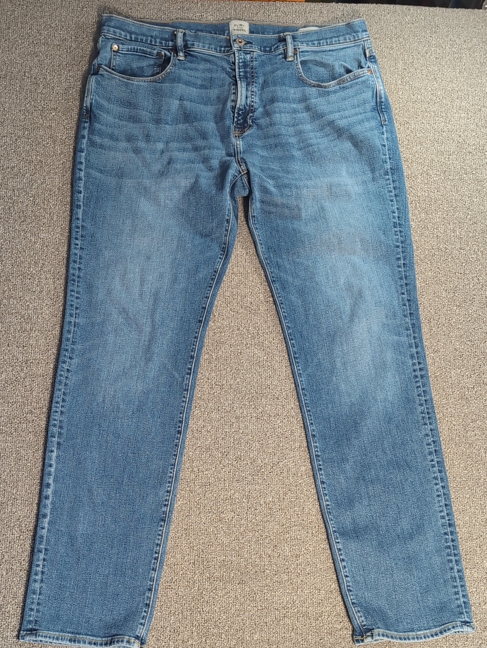 Flint and Tinder All-American Stretch Denim - HB Straight Light Wash 38x34